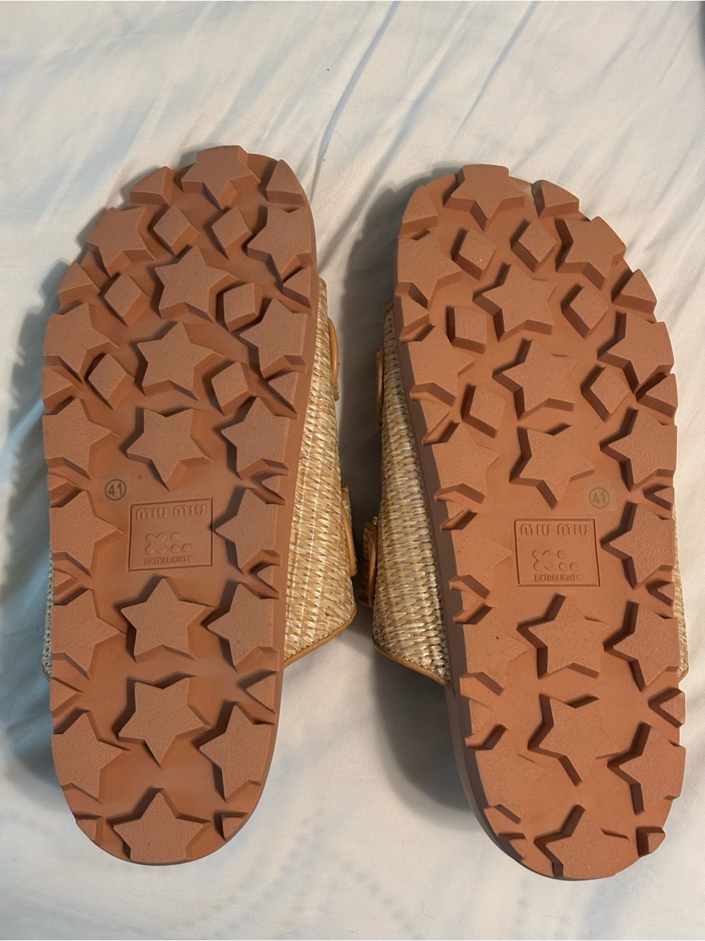 Women's Tan Woven Strap Slide Sandals size 41/US 10 - Picture 4 of 9